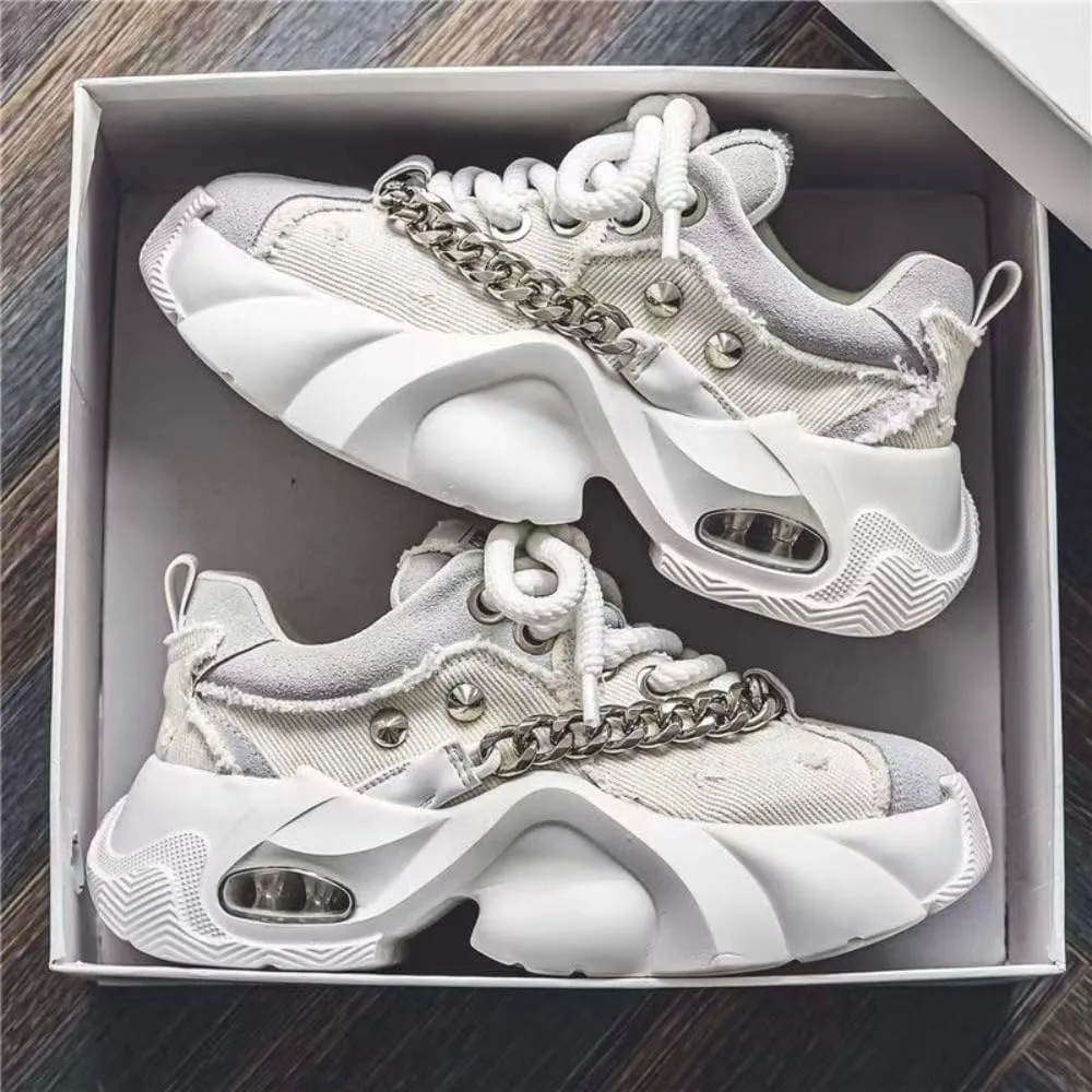 ' '       Running Sport Sneakers Thick Soles Board Shoes for Adults