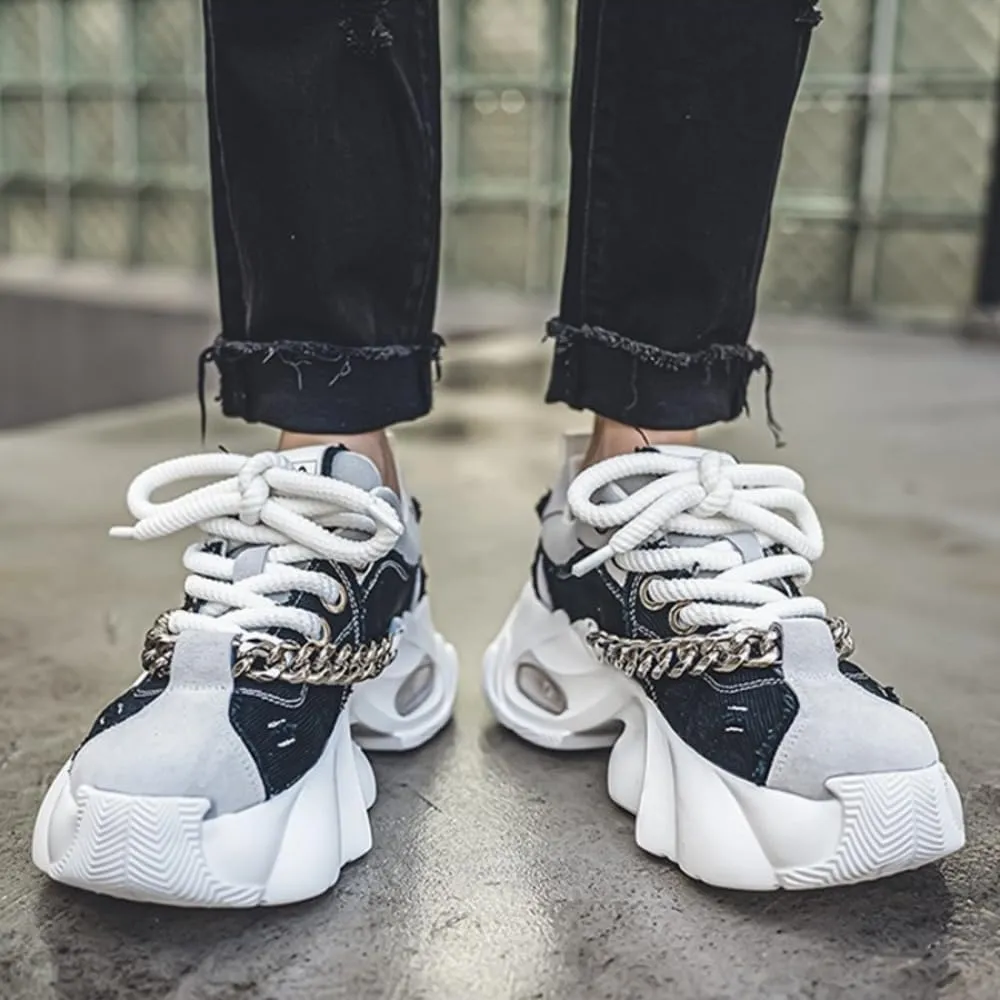 ' '       Running Sport Sneakers Thick Soles Board Shoes for Adults