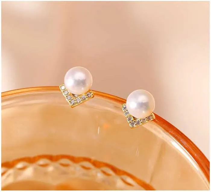 14K Gold Plated 925 Sterling Silver Rose Gold Plated Hoop Earrings for Women Girls, Cubic Zirconia Hoop Earrings Huggie Stud
