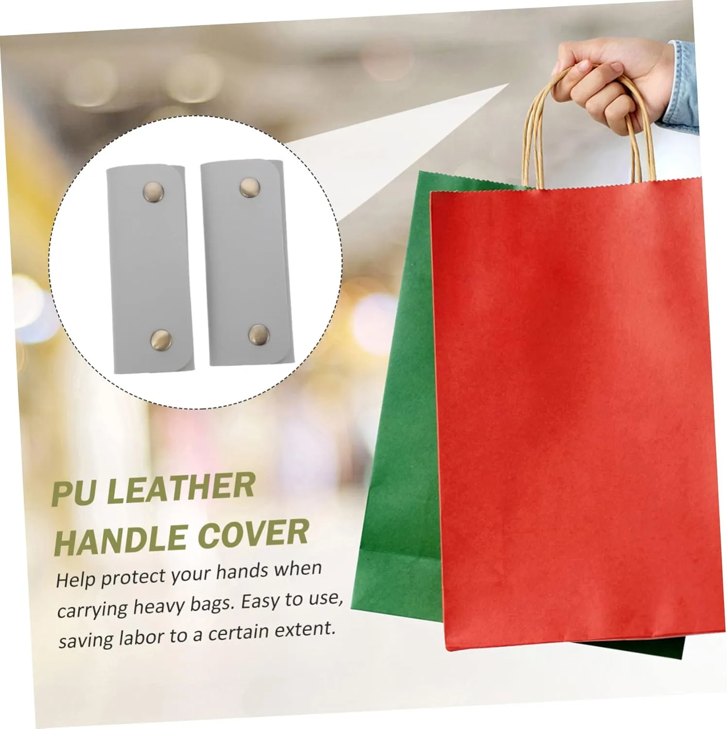 2pcs Leather Handle Pu Handle Wraps Womens Travel Bag Luggage Wraps for Suitcase Leather Travel Bag Handbag Handle Luggage Accessories Handle Protectors Kids Wallet Miss Bags