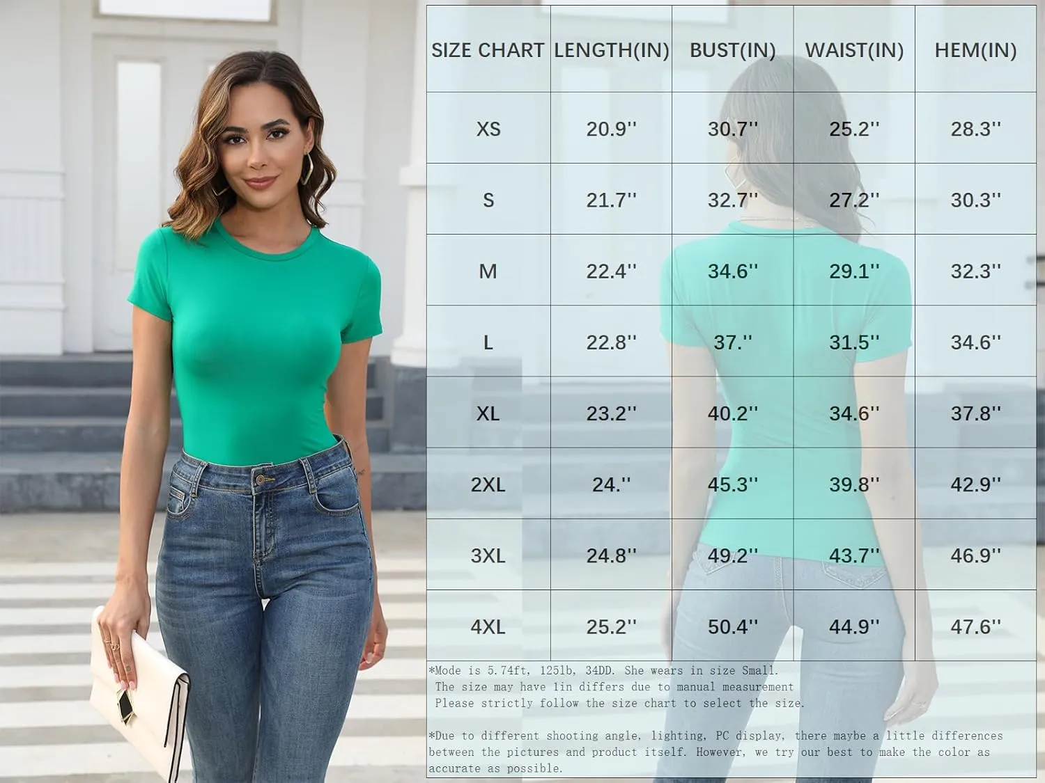 Abardsion Women's Casual Basic Going Out Crop Tops Slim Fit Short Sleeve Crew Neck Tight T Shirts 2025