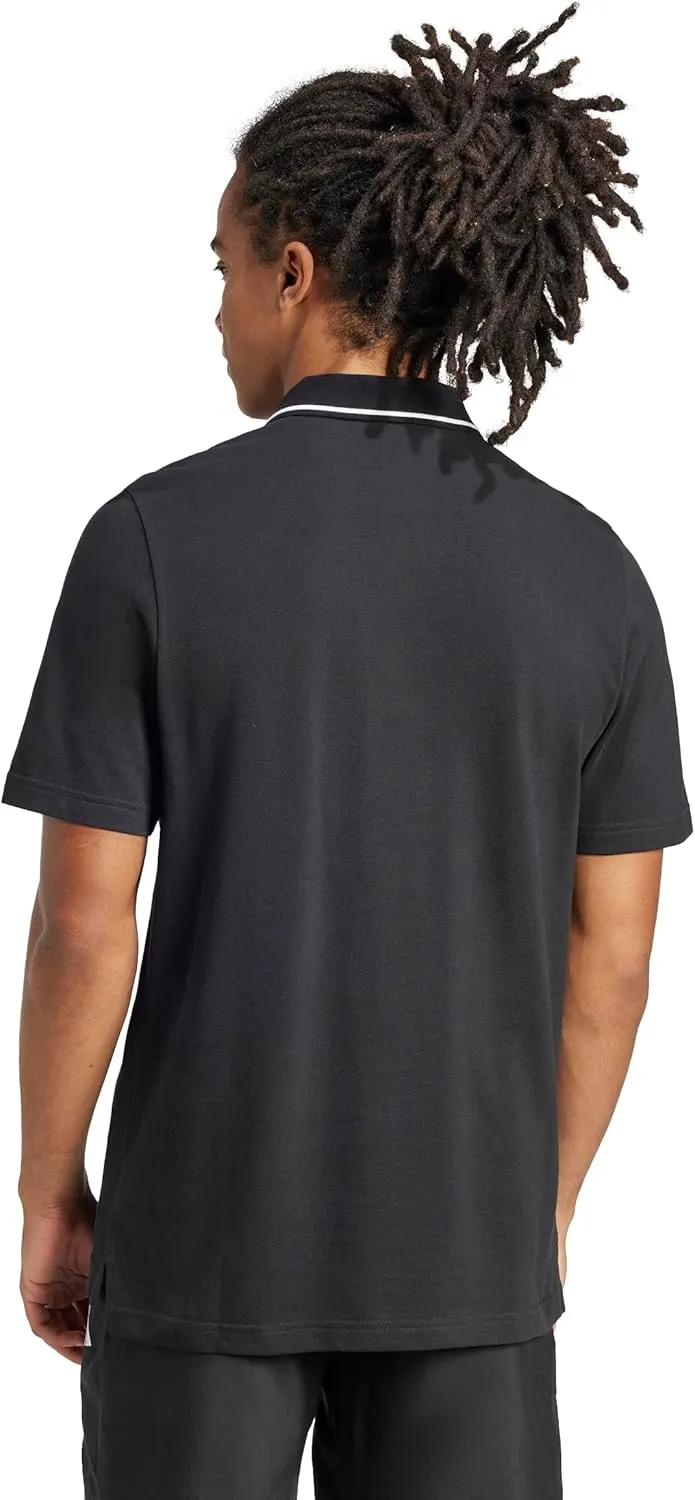 adidas Men's Essentials Small Logo Pique Polo Shirt