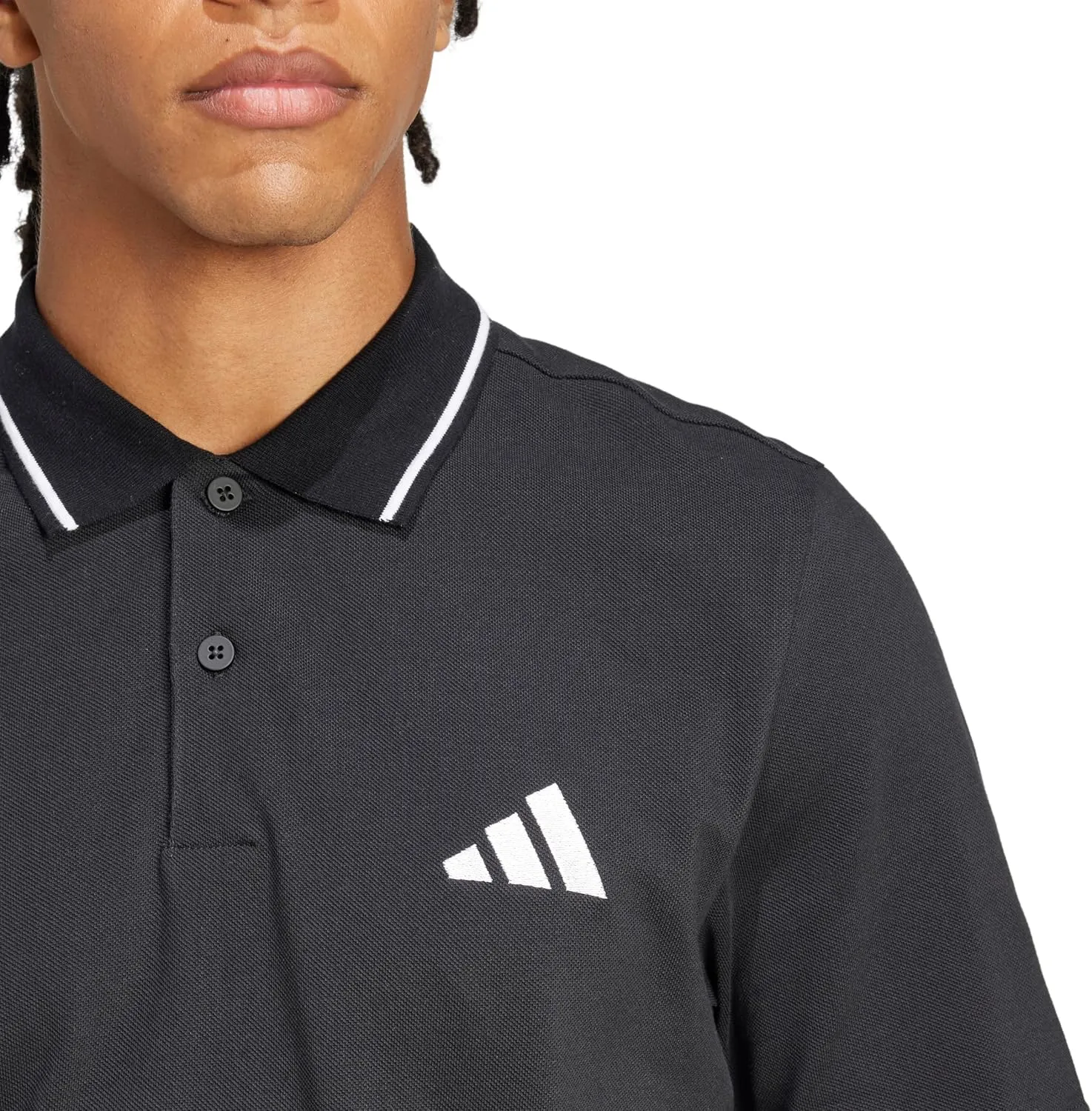 adidas Men's Essentials Small Logo Pique Polo Shirt