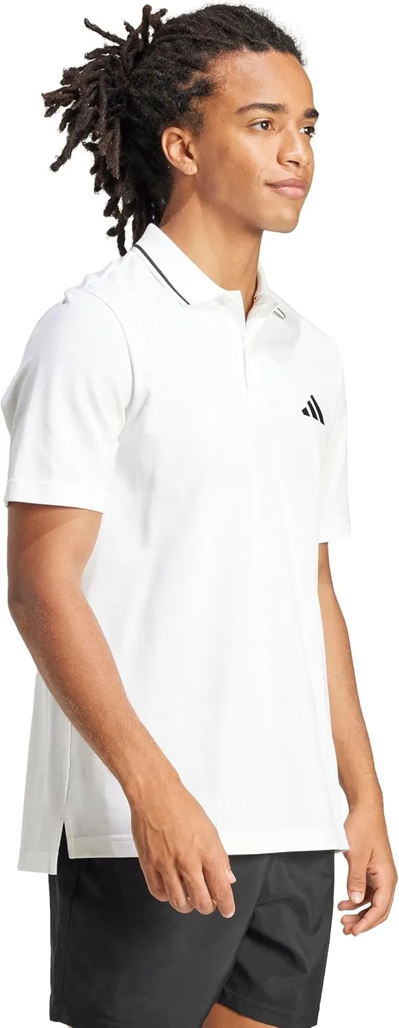 adidas Men's Essentials Small Logo Pique Polo Shirt