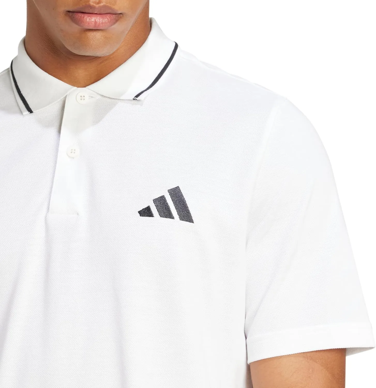 adidas Men's Essentials Small Logo Pique Polo Shirt
