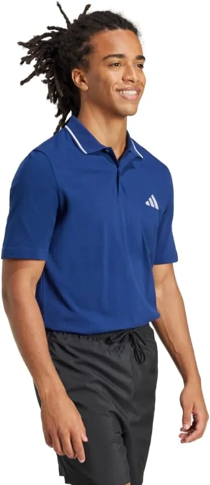 adidas Men's Essentials Small Logo Pique Polo Shirt