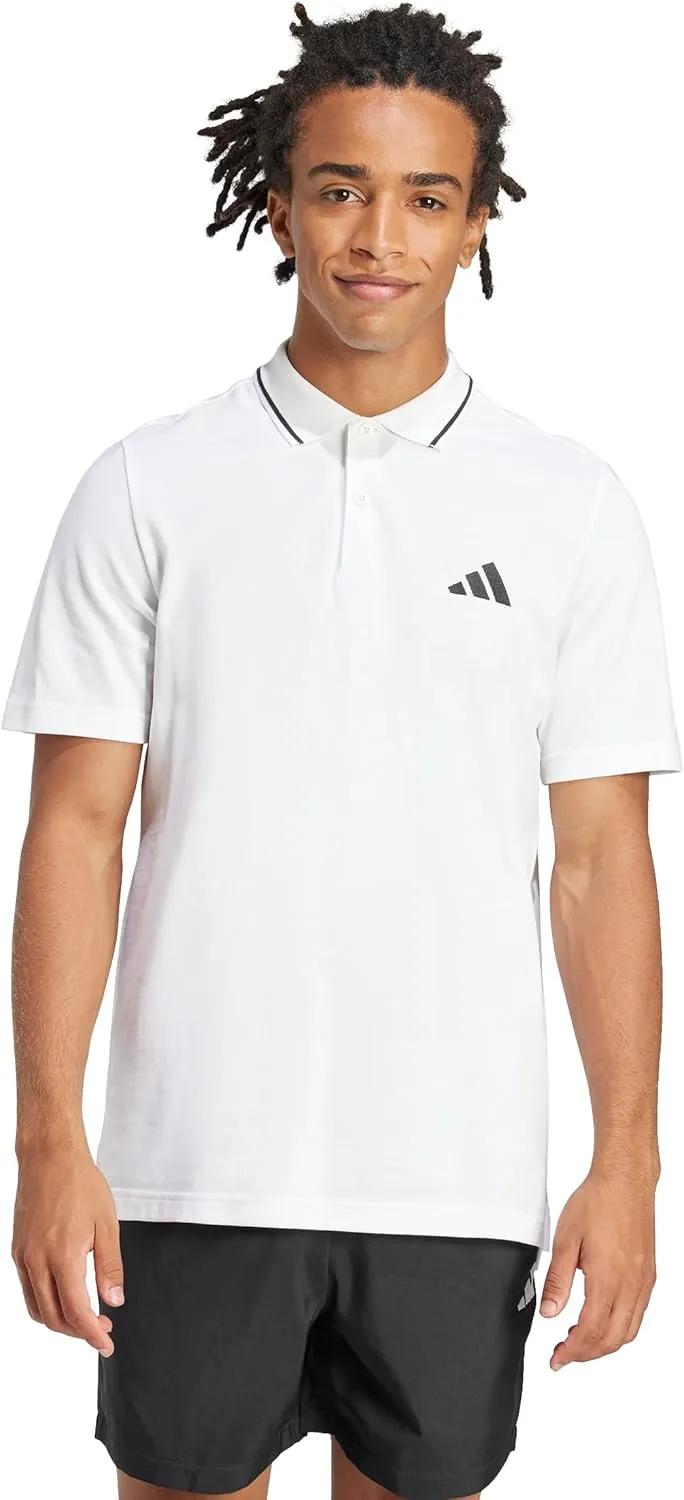 adidas Men's Essentials Small Logo Pique Polo Shirt