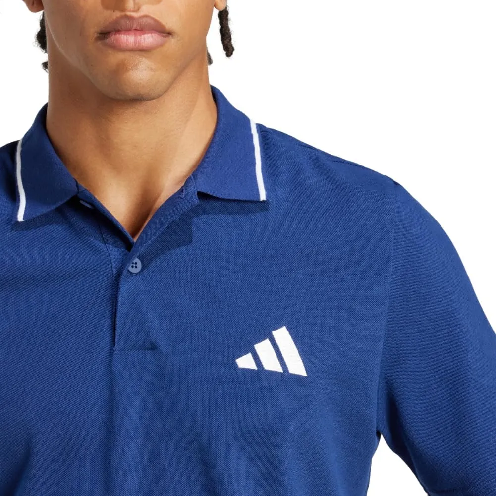 adidas Men's Essentials Small Logo Pique Polo Shirt