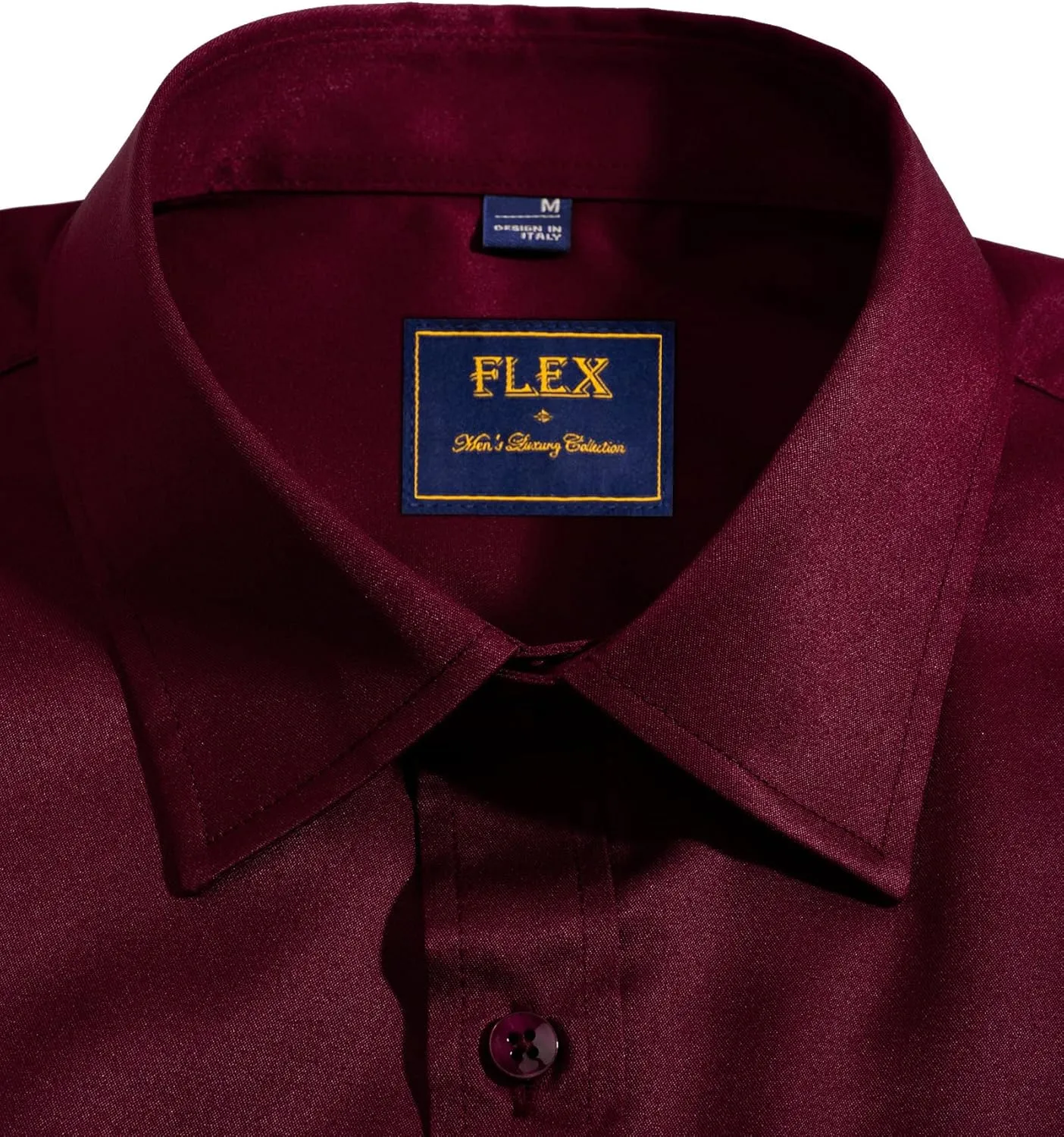 Alimens & Gentle Mens Short Sleeve Dress Shirts Wrinkle Free Solid Casual Button Down Shirts with Pocket