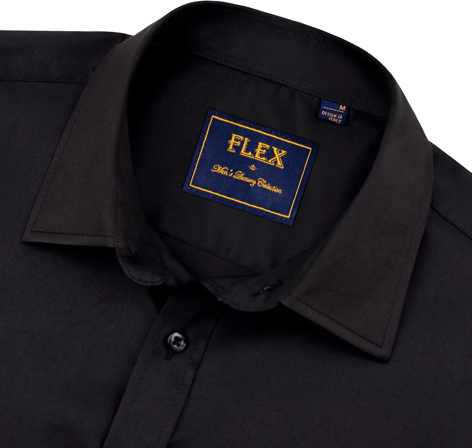 Alimens & Gentle Mens Short Sleeve Dress Shirts Wrinkle Free Solid Casual Button Down Shirts with Pocket