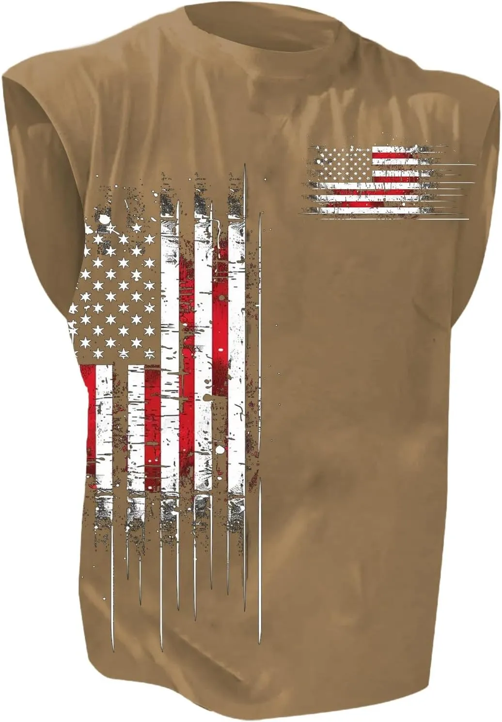 American Flag Tank Tops for Men Summer Casual Print Sleeveless Top Tee 4th of July Shirts Gym Workout Patriotic Vest