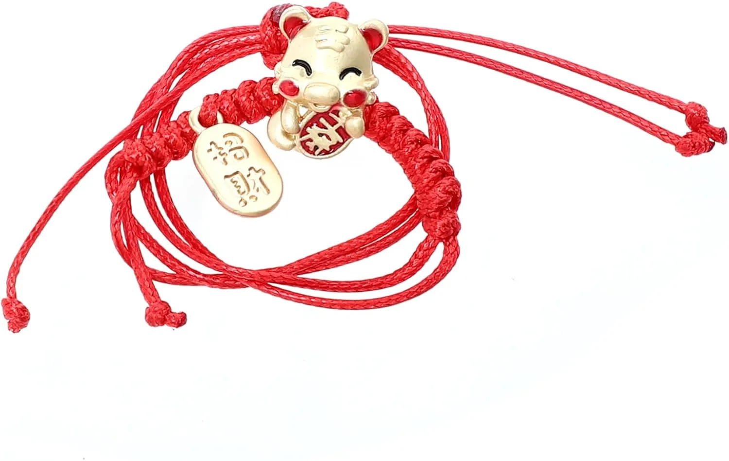Amulet for Luck Blessing Braided Rope Chain Charm Bracelet for Women Adjustable