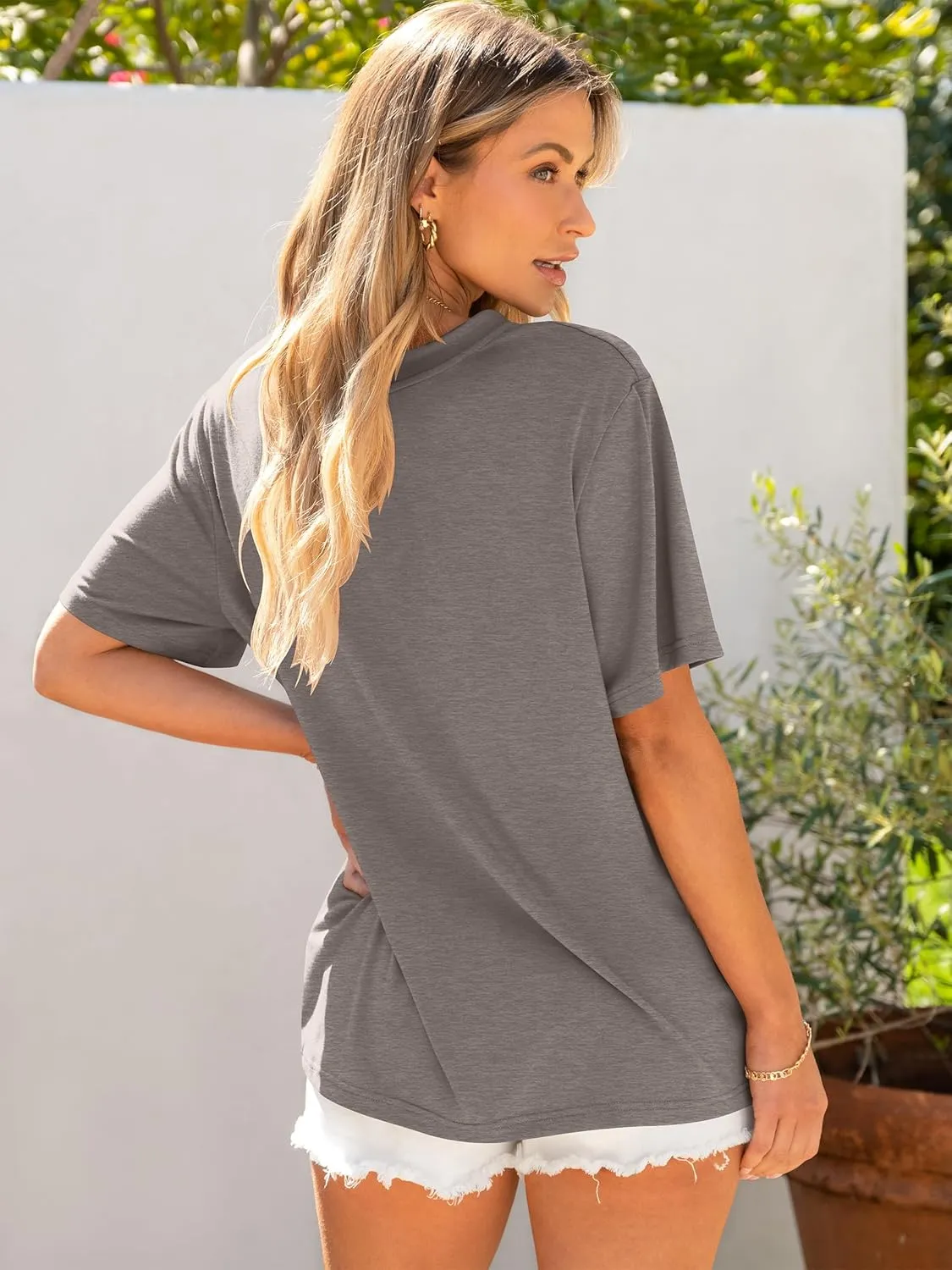 ANRABESS Womens Oversized T Shirts Short Sleeve Crewneck Tops Casual Loose Basic Tee Shirts 2025 Summer Trendy Outfits
