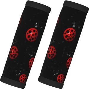 Art Ladybug Tracks Luggage Case Handle Protection Identification Cover Travel Luggage Handle Wraps Grip for Suitcase