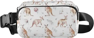 Australian Kangaroo Cartoon Fanny Packs Women Waterproof Hip Pouch Belt Bag Cute Waist Pouch for Women