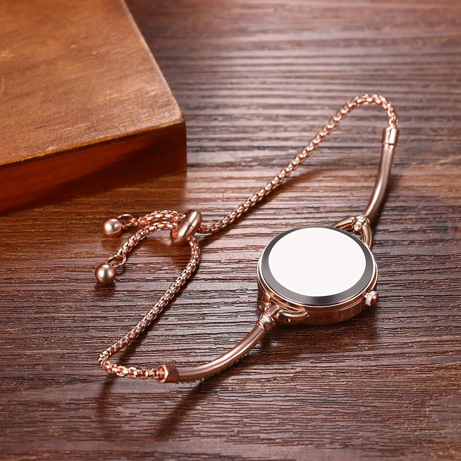 Avaner Women's Rhinestone Bracelet Watches: Rose Gold Slim Strap Analog Quartz Ladies Elegant Dress Wrist Watches