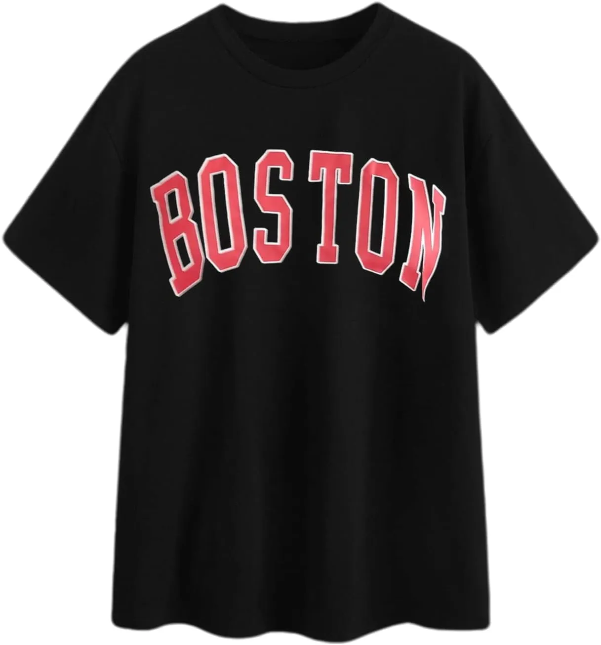 Avanova Womens Graphic Letter Print Short Sleeve T-Shirts Crewneck Casual Summer Cute Tees Tops