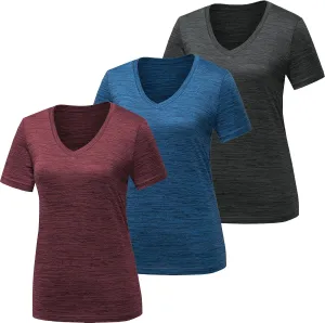 BALENNZ Workout Shirts for Women, Moisture Wicking Quick Dry Active Athletic Women's Gym Performance T Shirts