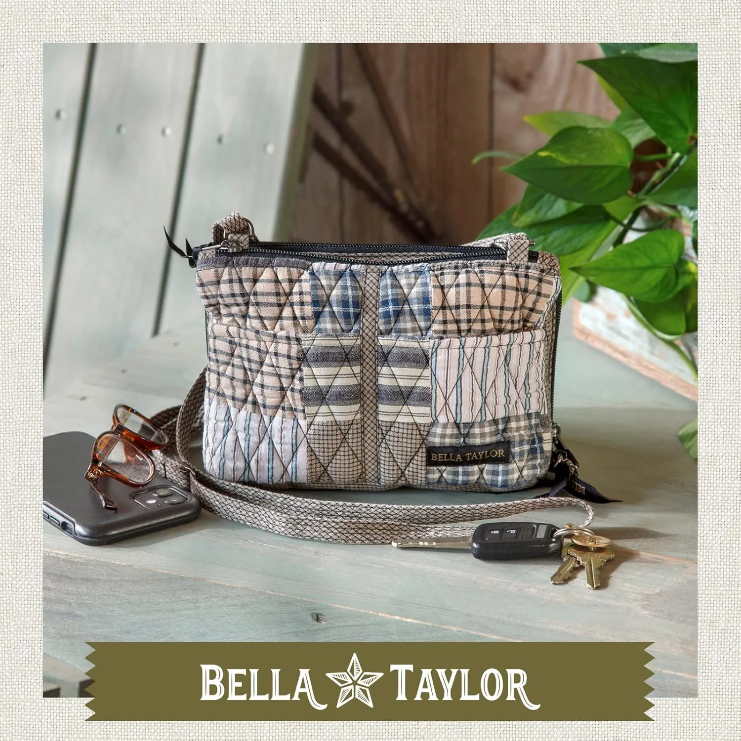 Bella Taylor Essentials Crossbody Purse with Built In Wallet