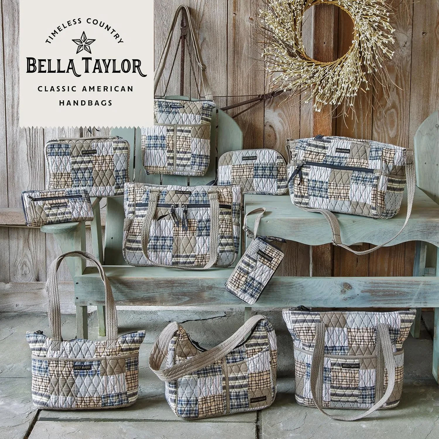 Bella Taylor Essentials Crossbody Purse with Built In Wallet