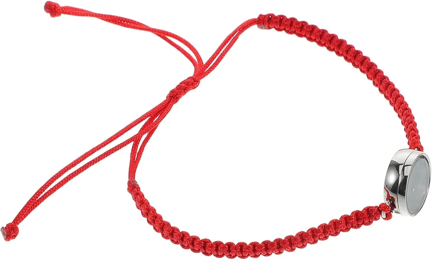 BESPORTBLE Mini Stainless Steel Braided Bracelet Red String Chinese Traditional for Women Fashionable Chunky Bracelet