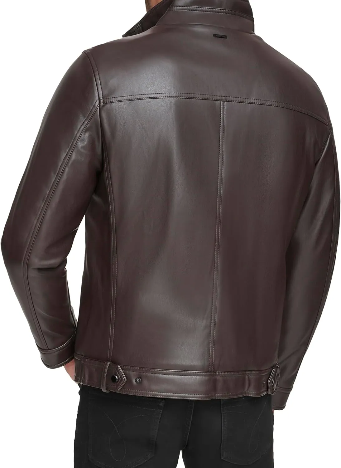 Calvin Klein Men's Everyday Essential Faux Leather Jacket