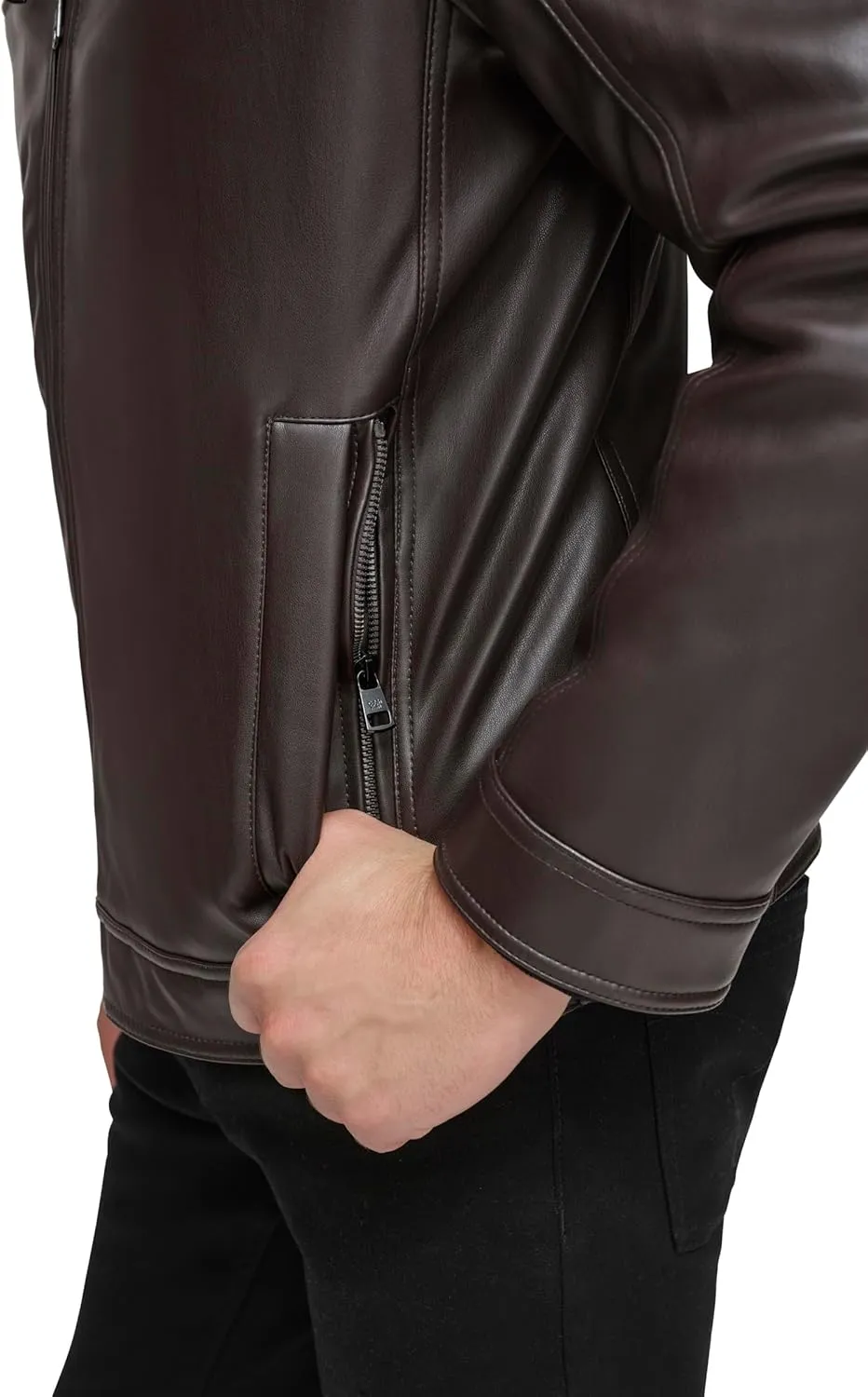Calvin Klein Men's Everyday Essential Faux Leather Jacket