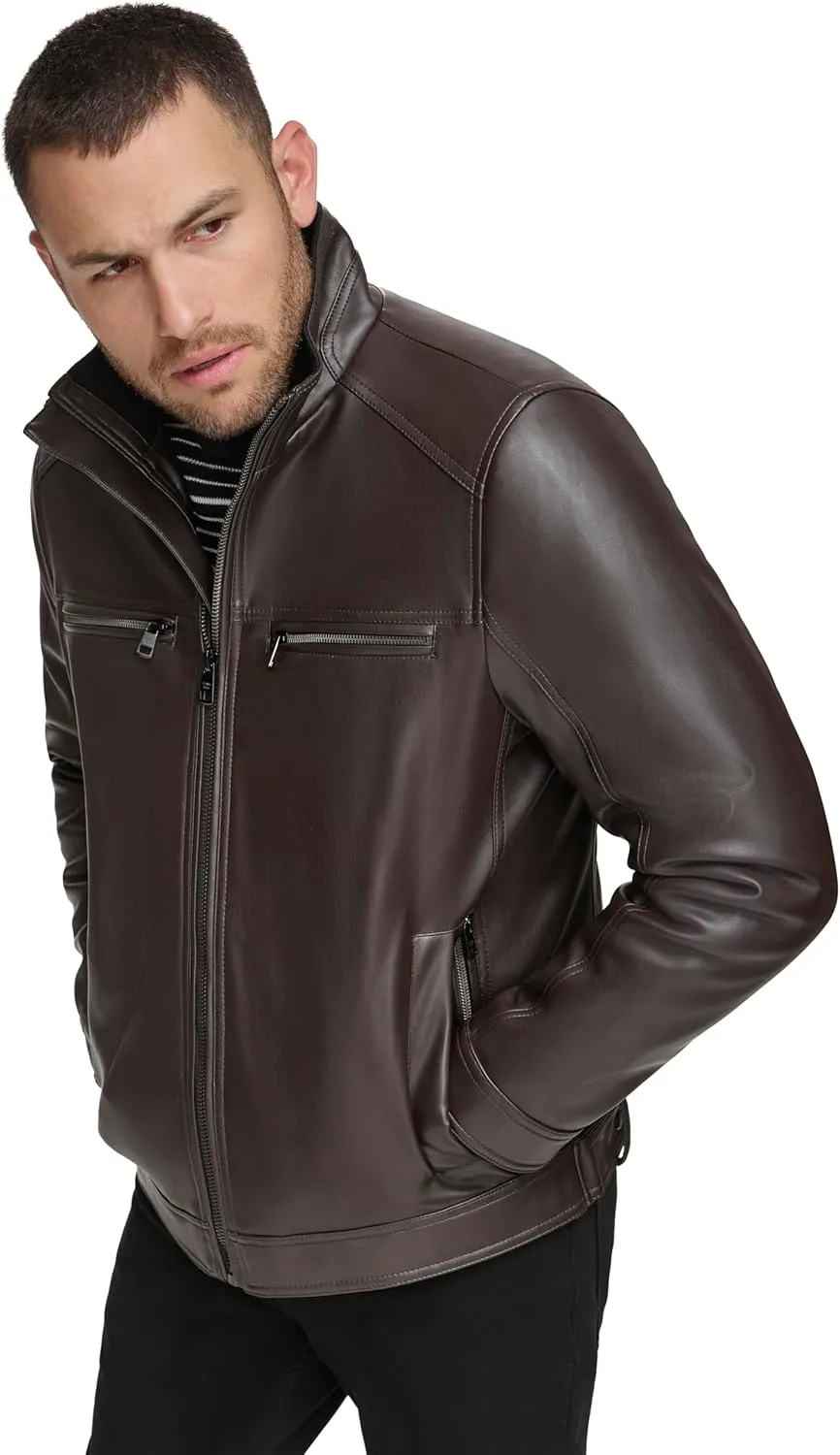 Calvin Klein Men's Everyday Essential Faux Leather Jacket