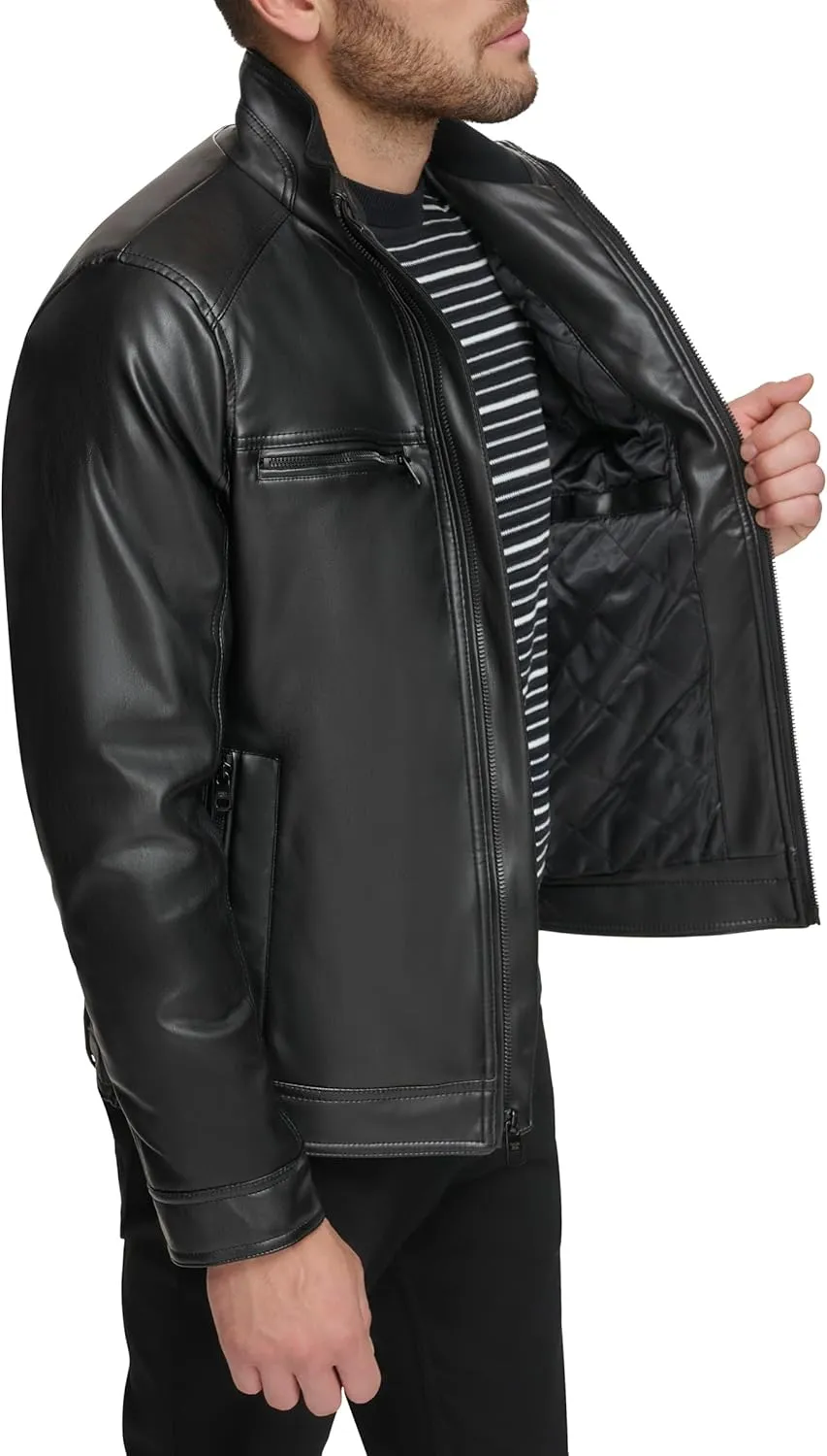 Calvin Klein Men's Everyday Essential Faux Leather Jacket