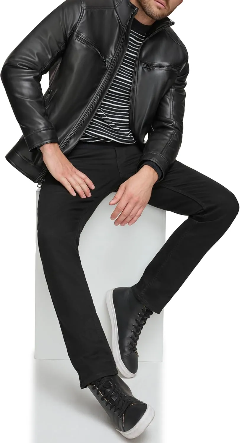 Calvin Klein Men's Everyday Essential Faux Leather Jacket