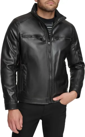 Calvin Klein Men's Everyday Essential Faux Leather Jacket