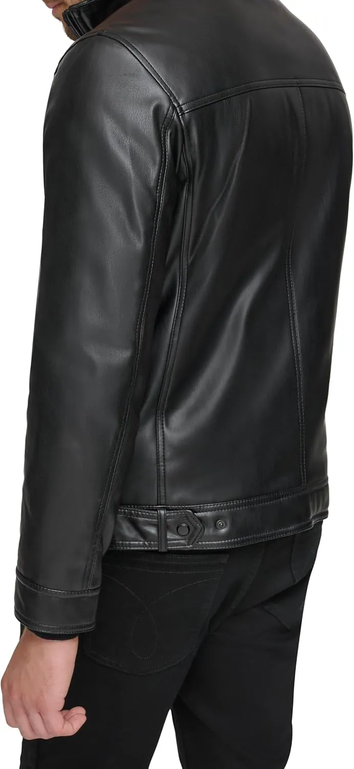 Calvin Klein Men's Everyday Essential Faux Leather Jacket