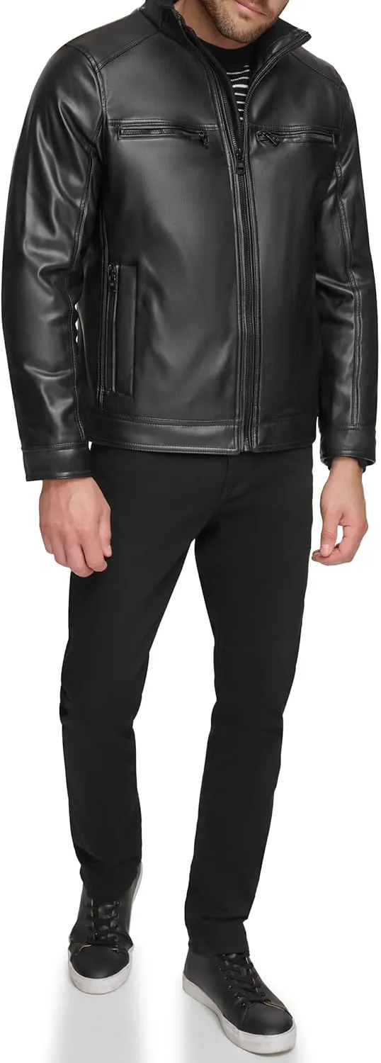 Calvin Klein Men's Everyday Essential Faux Leather Jacket