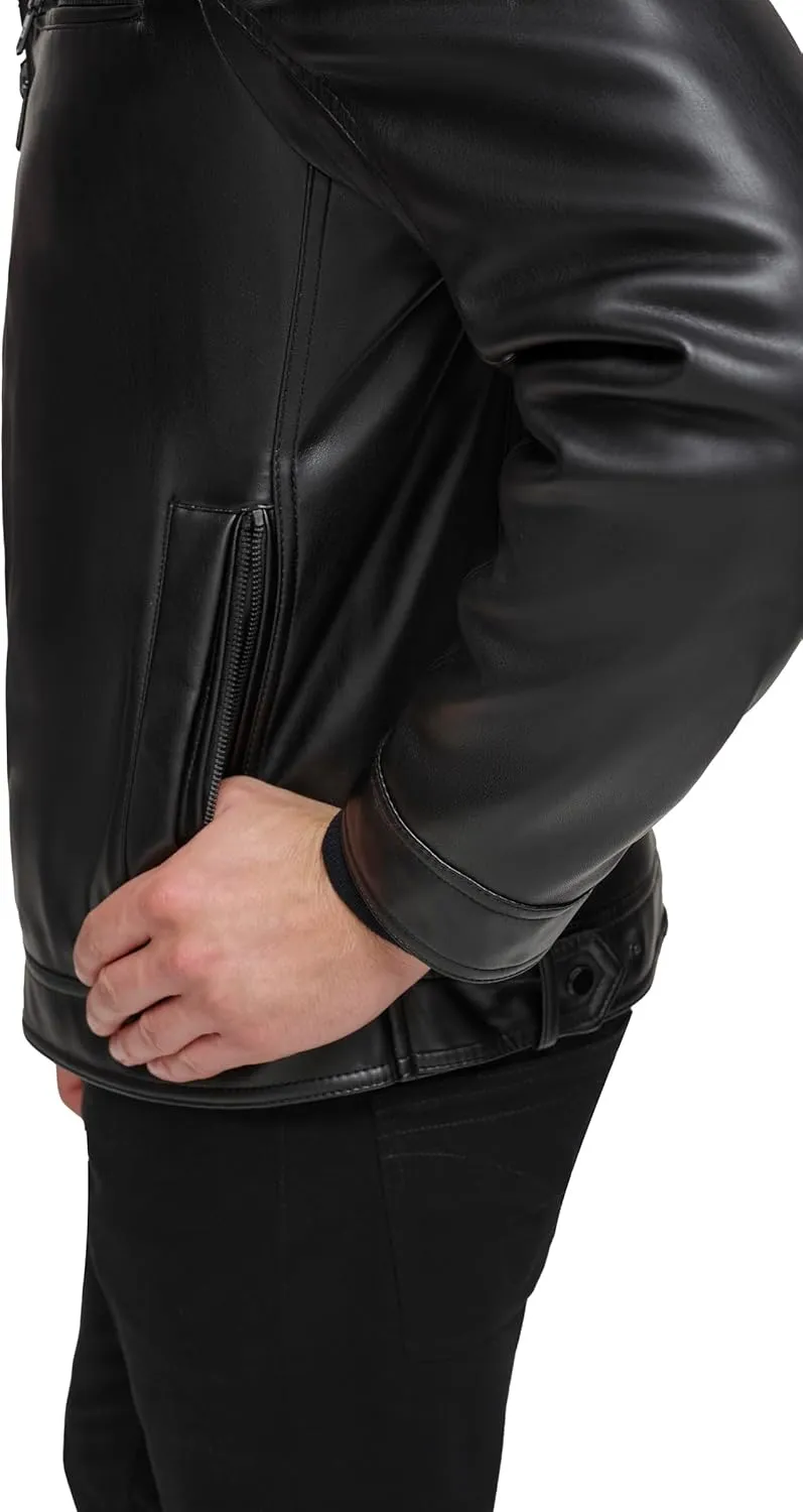 Calvin Klein Men's Everyday Essential Faux Leather Jacket