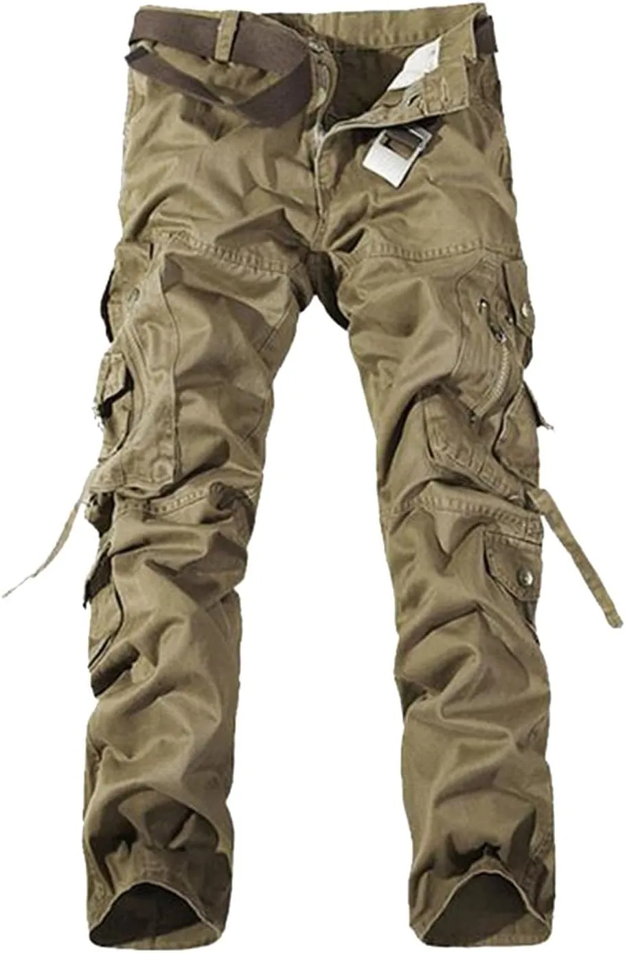 Cargo Jeans for Men Mens Casual Elastic Drawstring Cargo Pants Lightweight Relaxed Fit Cotton Workout Sweatpants 2023