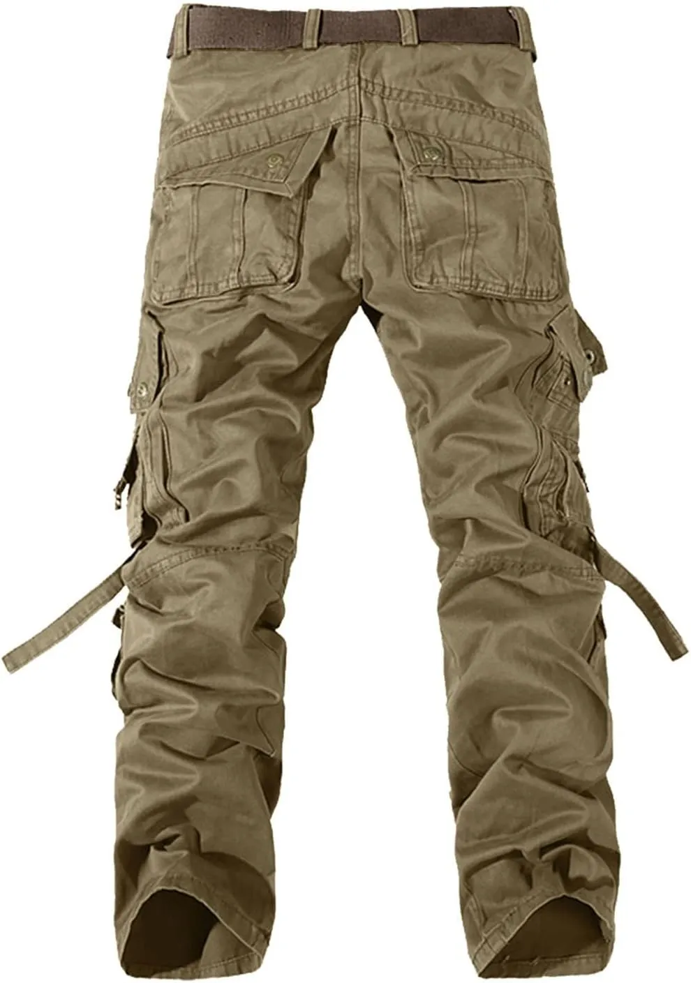 Cargo Jeans for Men Mens Casual Elastic Drawstring Cargo Pants Lightweight Relaxed Fit Cotton Workout Sweatpants 2023
