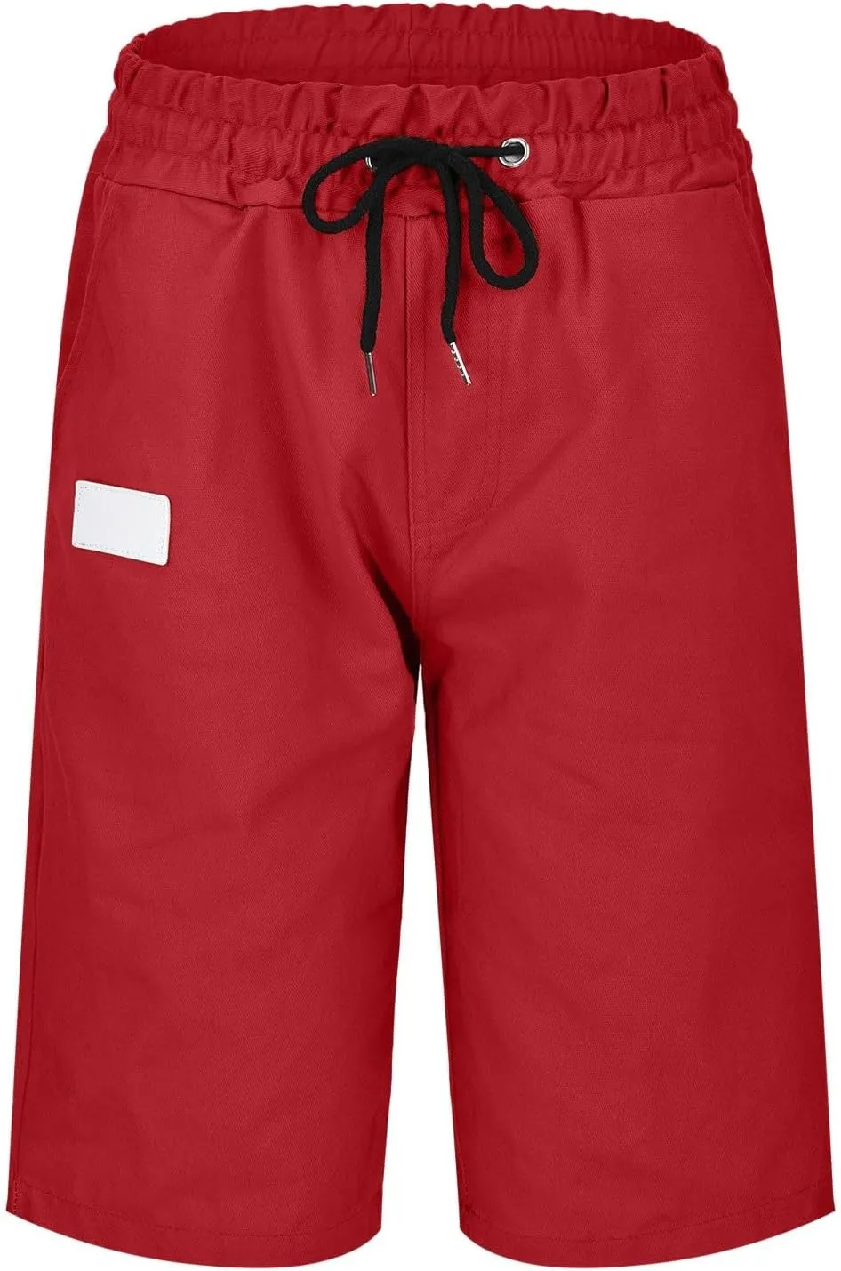 Cargo Shorts for Men, Mens Casual Shorts Cotton Drawstring Summer Beach Stretch Twill Chino Athletic Golf Gym Shorts