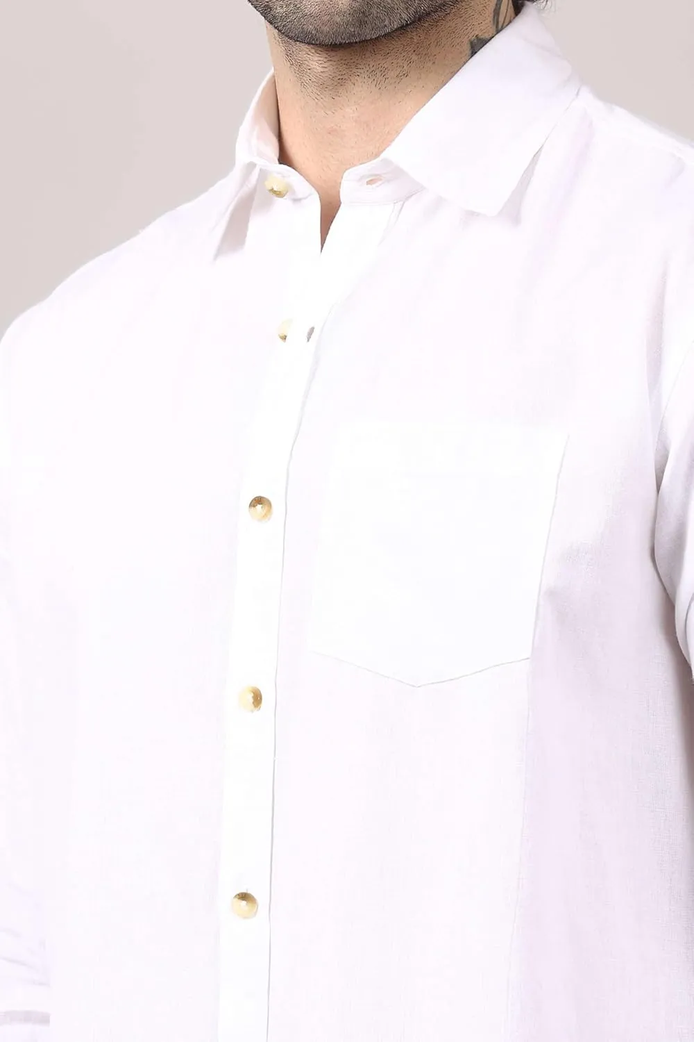 Casual Men's Cotton Shirt Button Down Shirts for Men Long Sleeve Untucked Business Dress Fashion Beach Tops