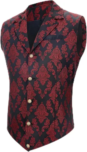 Century Star Mens Vest Suit Vests Dress Vampire Steampunk Pirate Casual Cowboy Goth Renaissance Victorian Gothic Waistcoat
