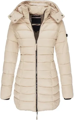 ChicCrate Women's Puffer Jacket Quilted Winter Coat Long Sleeve Lightweight Down Jackets Warm Clothes Outwear