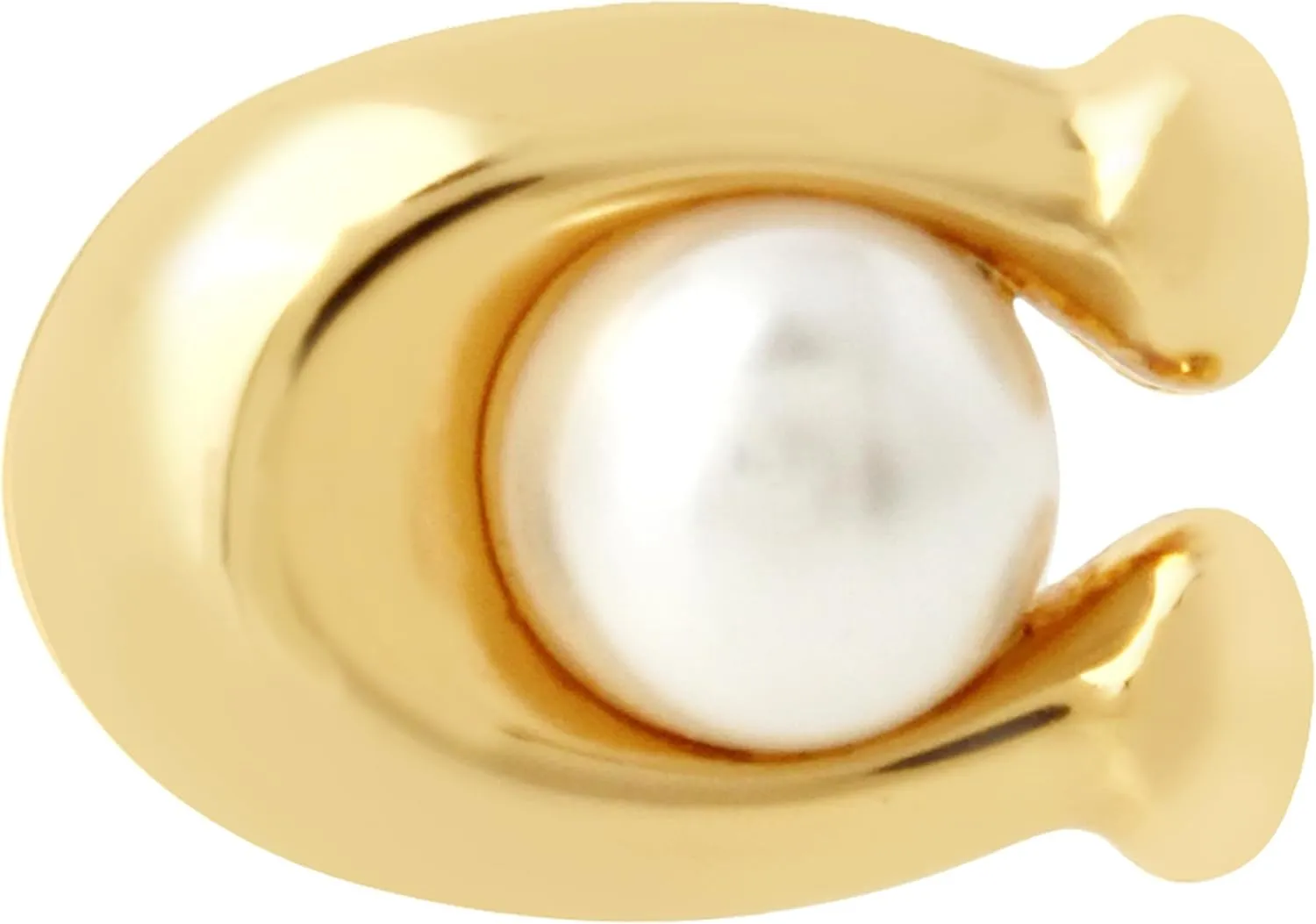 COACH Pearl C Stud Earrings