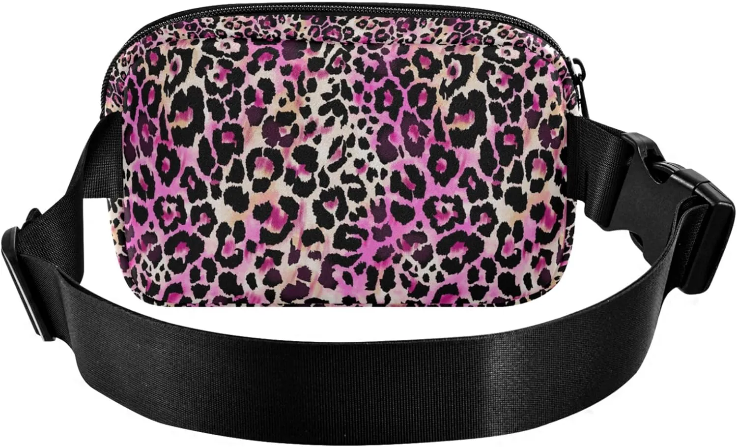 Colorful Romantic Leoprad Women Fanny Packs Waterproof Belt Bag Hip Pouch Funky Crossbody Waist Pack