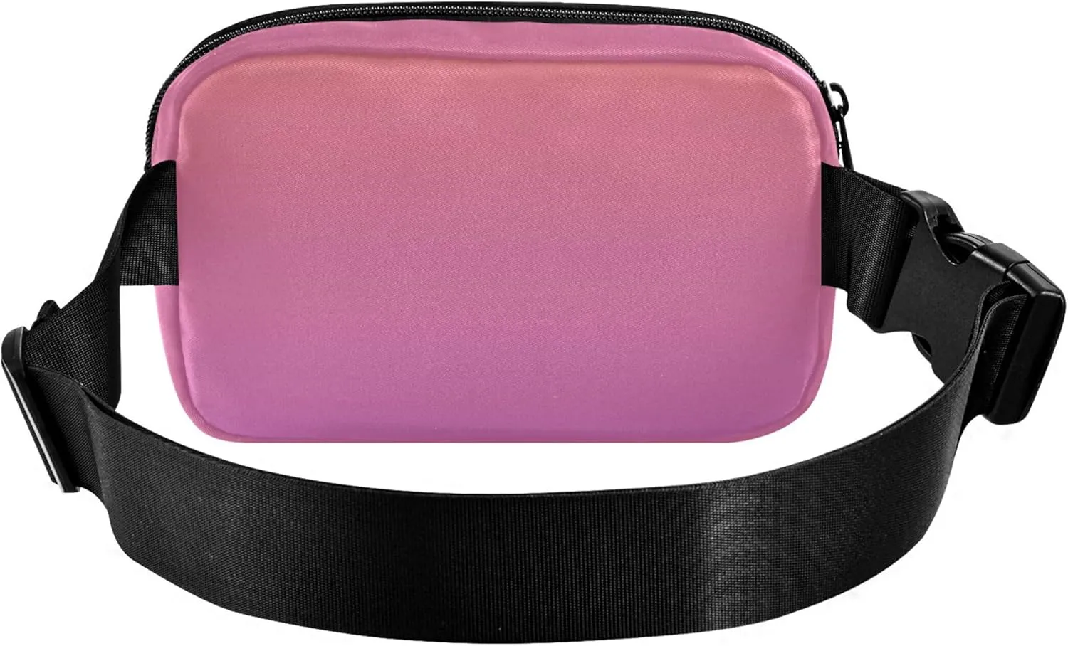 Coral Pink Orchid Gradient Fanny Packs Women Waterproof Hip Pack Belt Pouch Funky Travel Waist Pouch