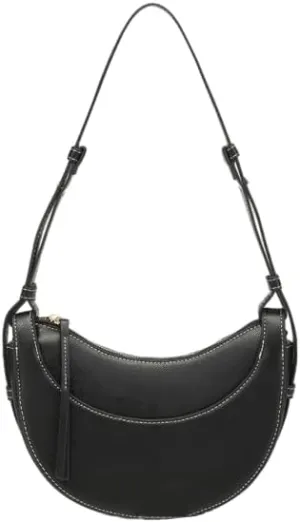 Crescent Hobo Bag for Women PU Leather Crossbody Shoulder Bag Elegant Handbags Satchel Work Bag