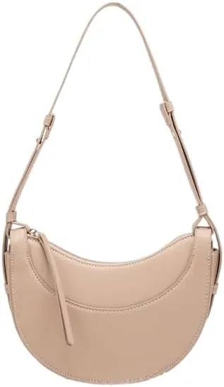 Crescent Hobo Bag for Women PU Leather Crossbody Shoulder Bag Elegant Handbags Satchel Work Bag