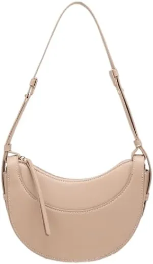 Crescent Hobo Bag for Women PU Leather Crossbody Shoulder Bag Elegant Handbags Satchel Work Bag