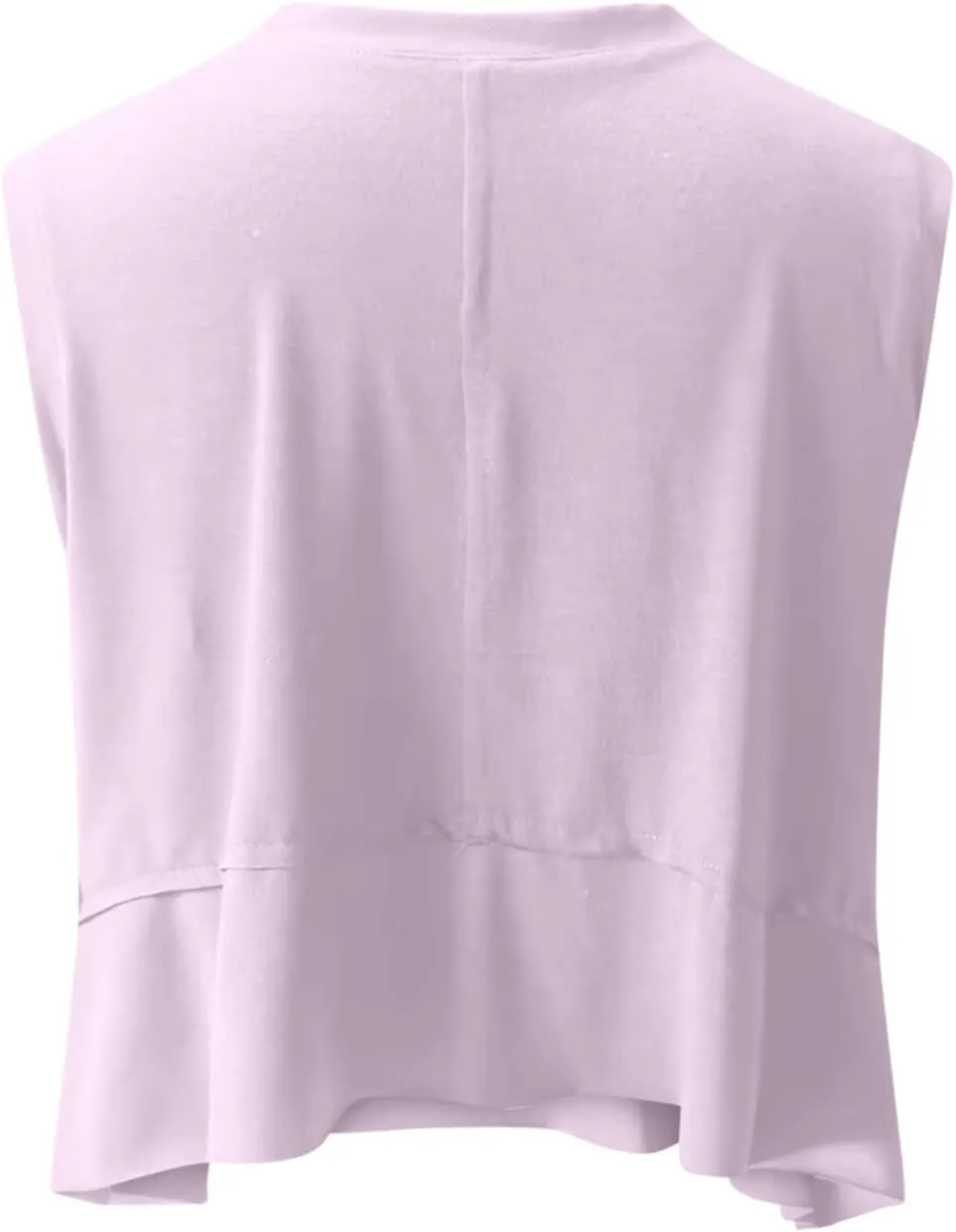 Cropped Tank Tops for Women, Yoga Workout Athletic Shirts Summer Flowy Split Side Slit Oversized Sleeveless Tees