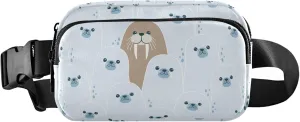 Cute Fur Seals Women Fanny Pack Waterproof Belt Bag Hip Pack Cute Waist Purse for Women
