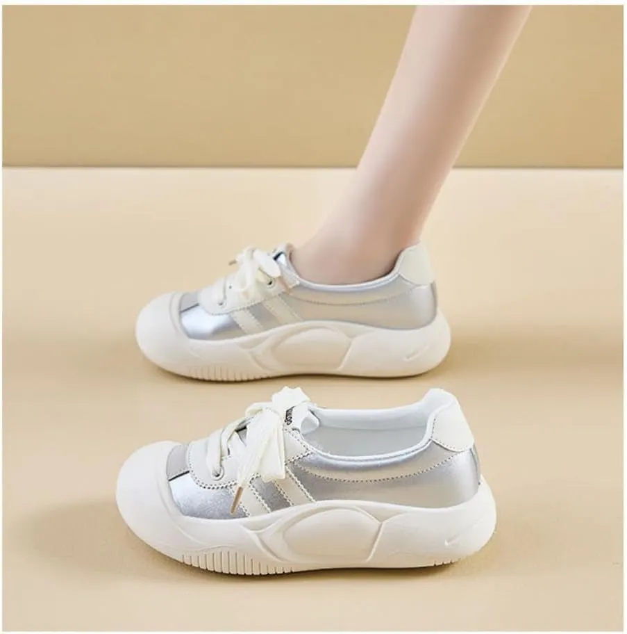 Cutecore Shoes Kawaii Sneakers Casual Tennis Gym Fitness Outdoor Hiking Comfortable Chunky Platform Y2K Wide Round Toe for Women Trendy Preppy Back to School Gift for Girls Granddaughter in Campus