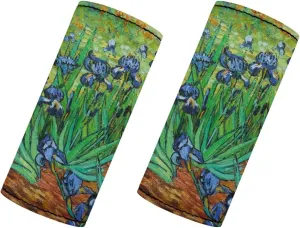 DISNIMO Irise Van Gogh Luggage Handle Covers for Suitcase,2 Pieces Luggage ID Tags Door Handle Protection Sleeve Cover Universal Identifier Travel Bag Wraps for Women Men